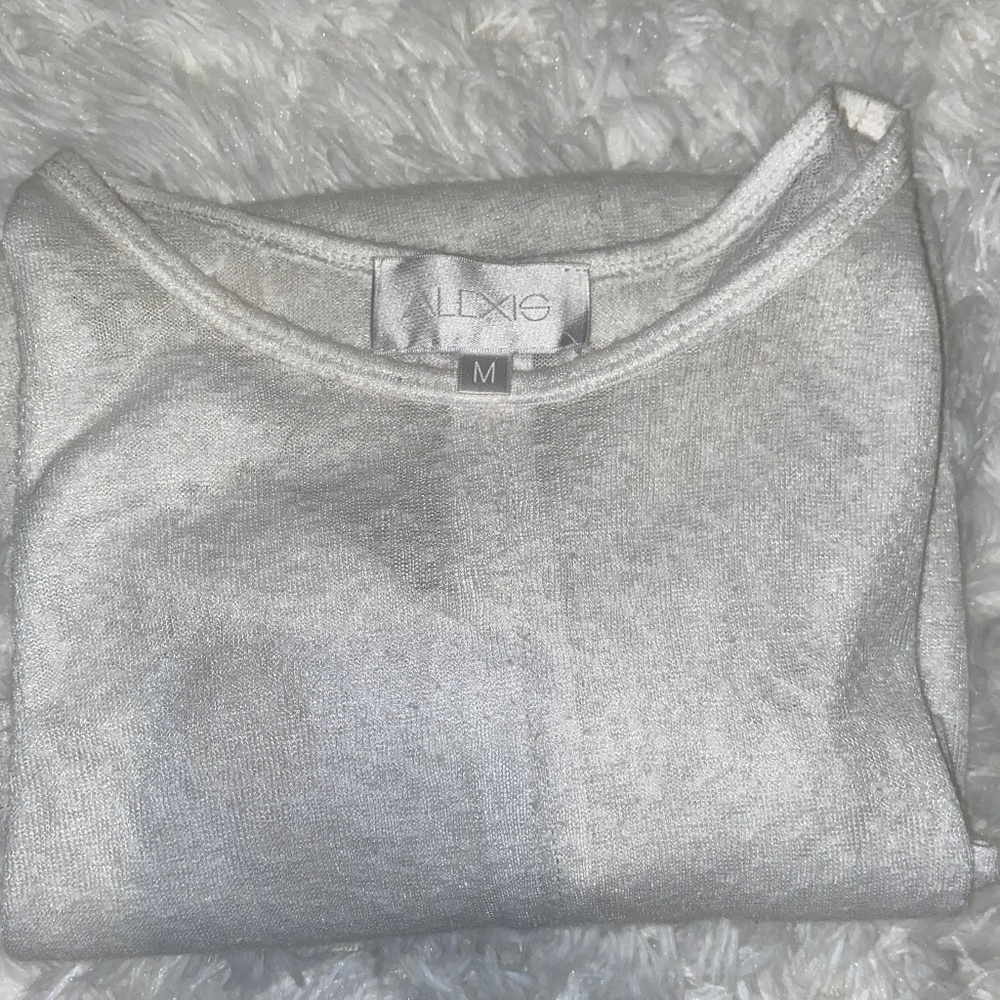 Alexis Ultra Sheer white sweater top - Picture 6 of 6